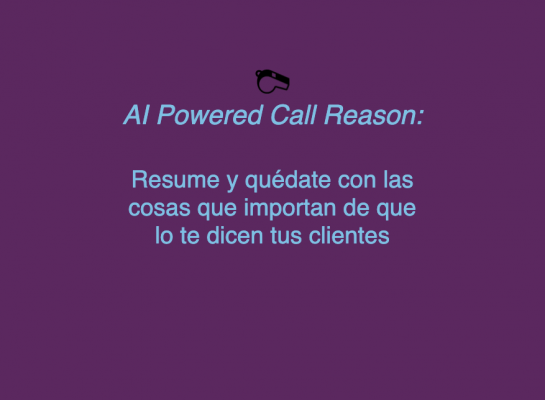 AI Powered Call Reason